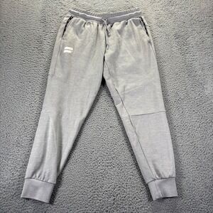 Hurley Jogger Pants Mens Medium Gray Polyester Stretch Fleece Tapered Activewear
